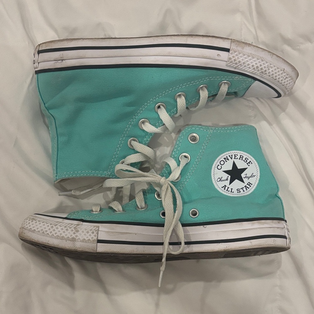 Converse Turquoise High-Top Sneakers